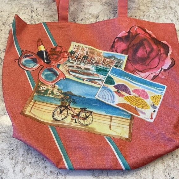 Very‎ Clean salmon color re-usable Tote Bag - Lancome - Picture 2 of 7